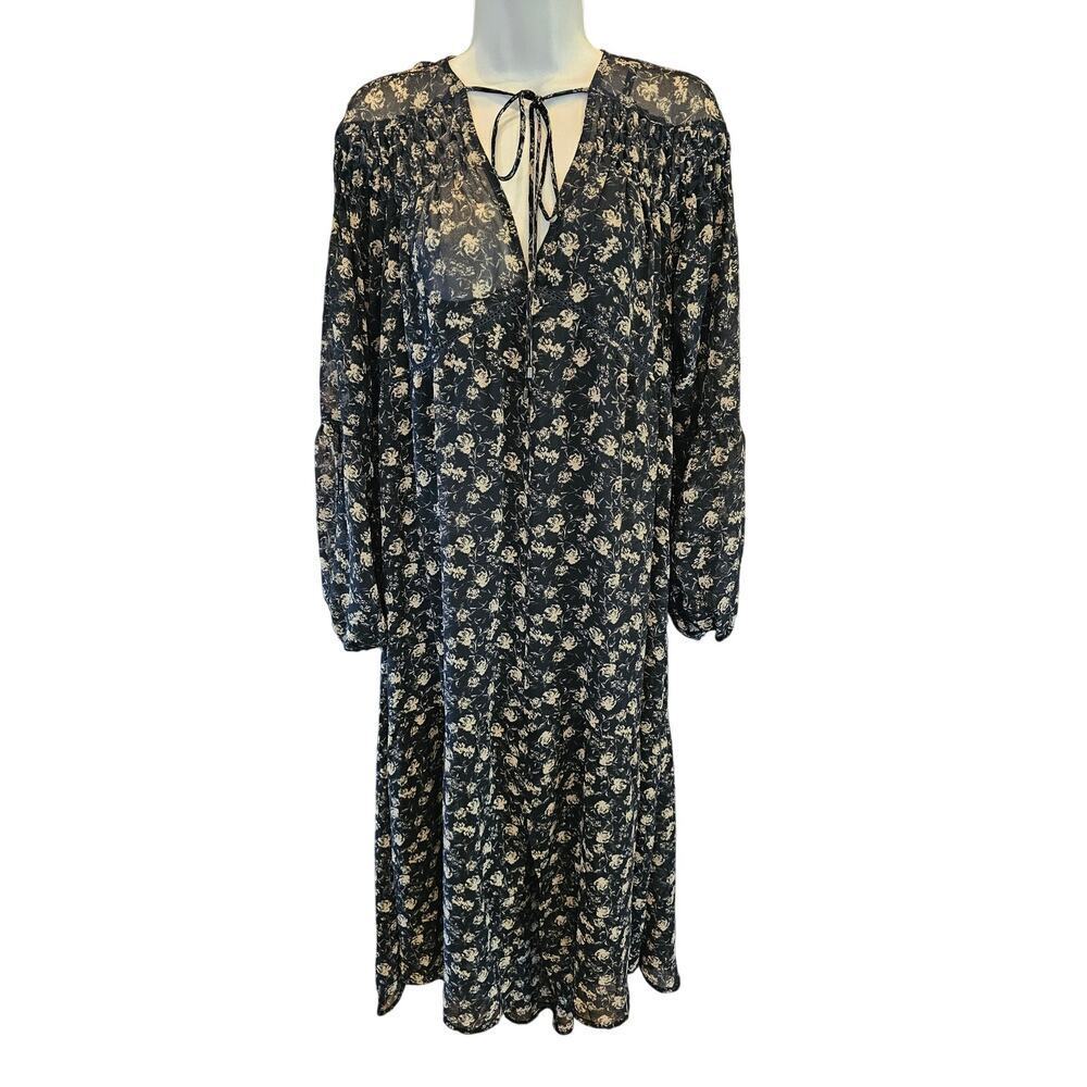 Astr sz XS semi Sheer 2 peice layered cottagecore whimsigoth coquette dress EUC